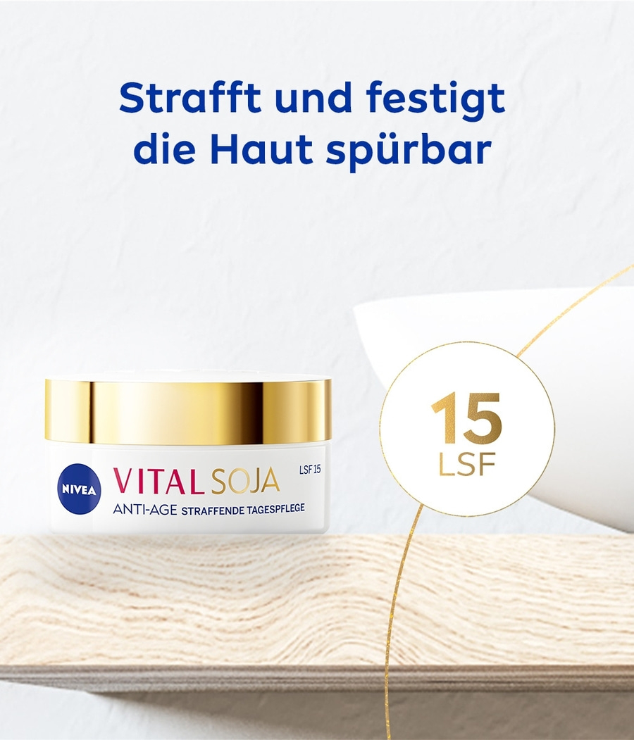 NIVEA VITAL Soja Anti-Age Straffende Tagespflege LSF 15 Soja-Extrakt 50ml