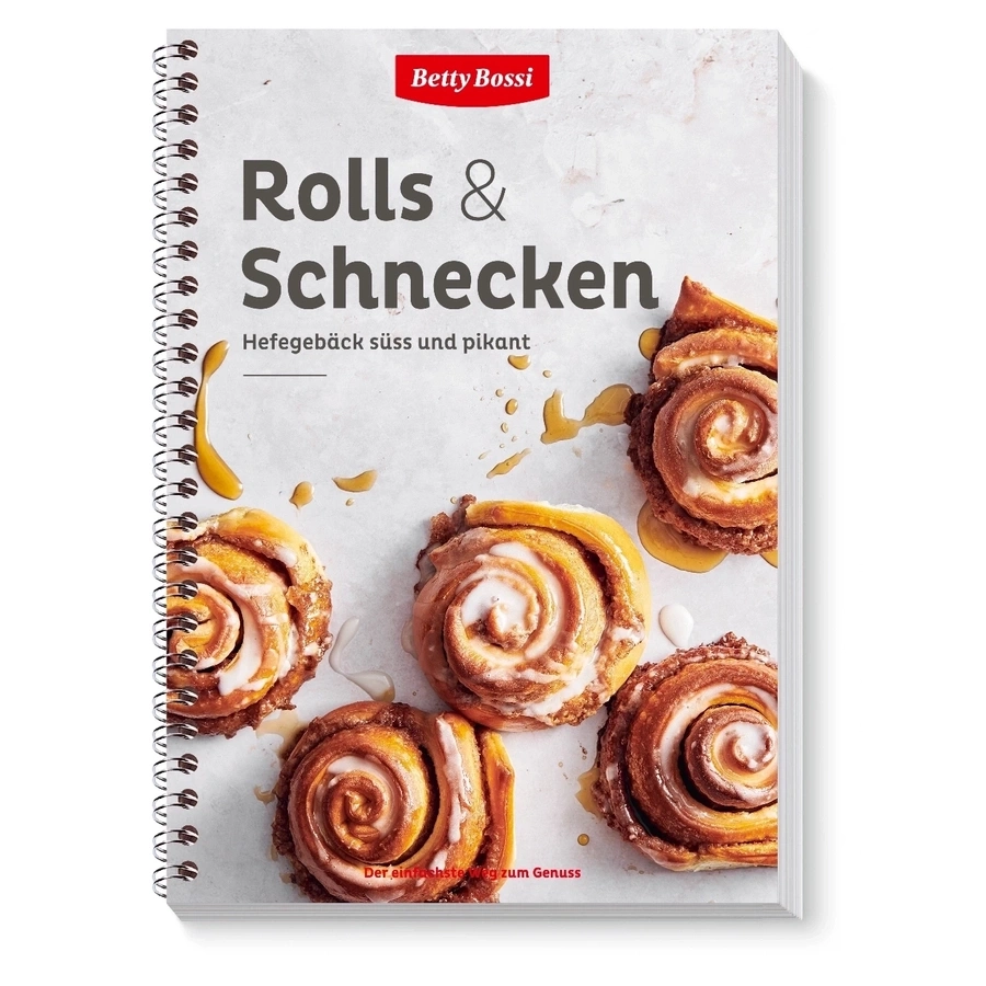 BETTY BOSSI Kochbuch Backbuch Rolls & Schnecken Füllungen Toppings pikant & süß