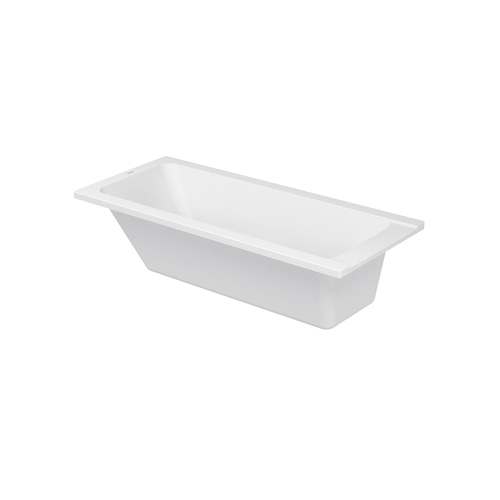 DURAVIT Badewanne D-Code 1600 x 700 mm Weiß Wanne mit Rückenschräge