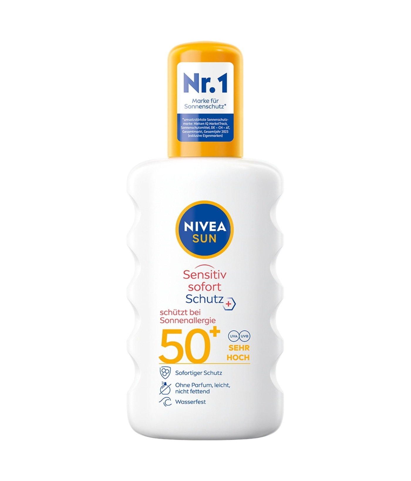 Nivea Sonnencreme, Nr.1, Sensitiv, 50+ Schutz, schützt bei Sonnenallergie, Wasserfest