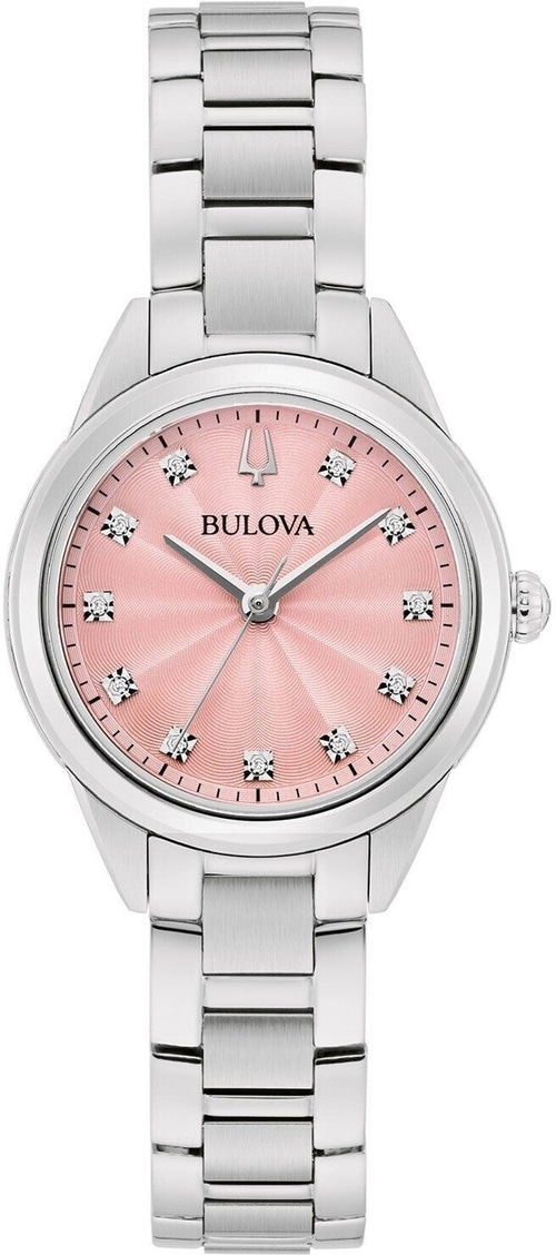 Bulova 96P249 Armbanduhr Damenuhr Quarz Analog Edelstahl Saphirglas 28 mm B-Ware