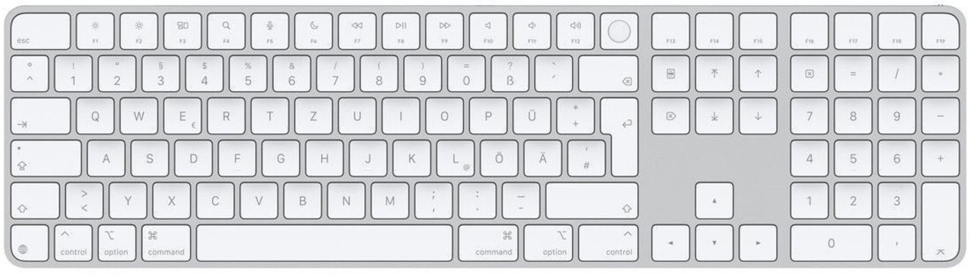 APPLE Magic Keyboard 2024 Touch ID und Ziffernblock QWERTZ MXK73D/A weiß B-WARE