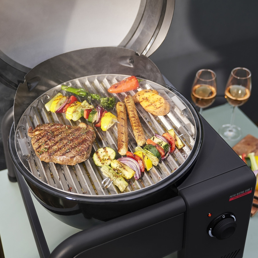 Char-Broil Elektrogrill PATIO BISTRO CUBE E bis 320 °C BBQ Grill tragbar schwarz