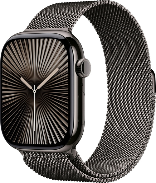 APPLE Watch S10 GPS+Cell 46 mm Titan Milanaisearmband schiefer MWYW3QF/A B-Ware