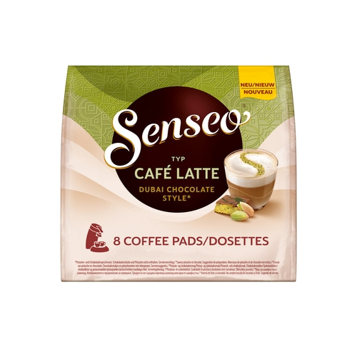 SENSEO Café Latte Dubai Chocolate Style 64 Getränke Schoko/-Pistaziengeschmack