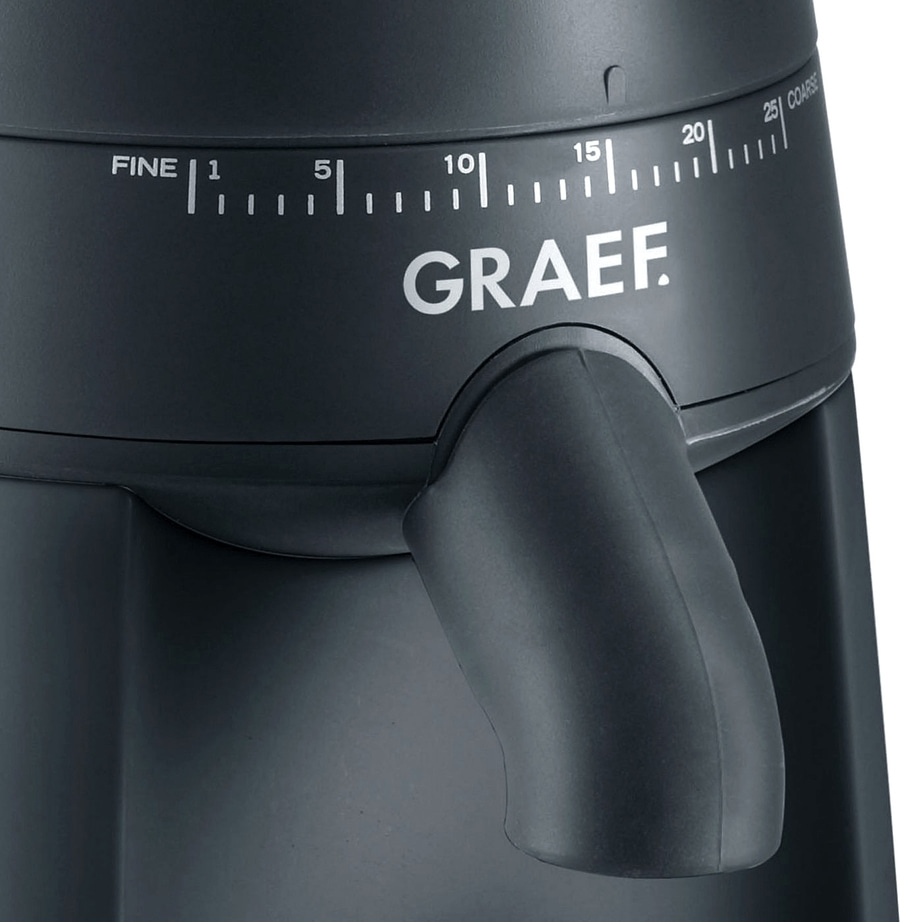 GRAEF Kaffeemühle CM702 24 Mahlgradeinstellungen elektrische Mühle schwarz