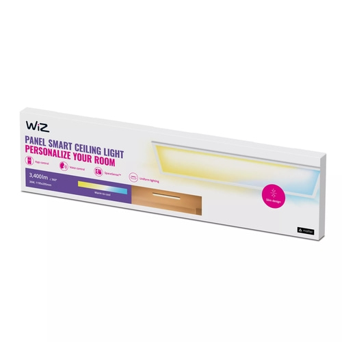 WiZ LED Deckenleuchte Panel 120x30cm 36W 3400lm Rechteckig Weiß