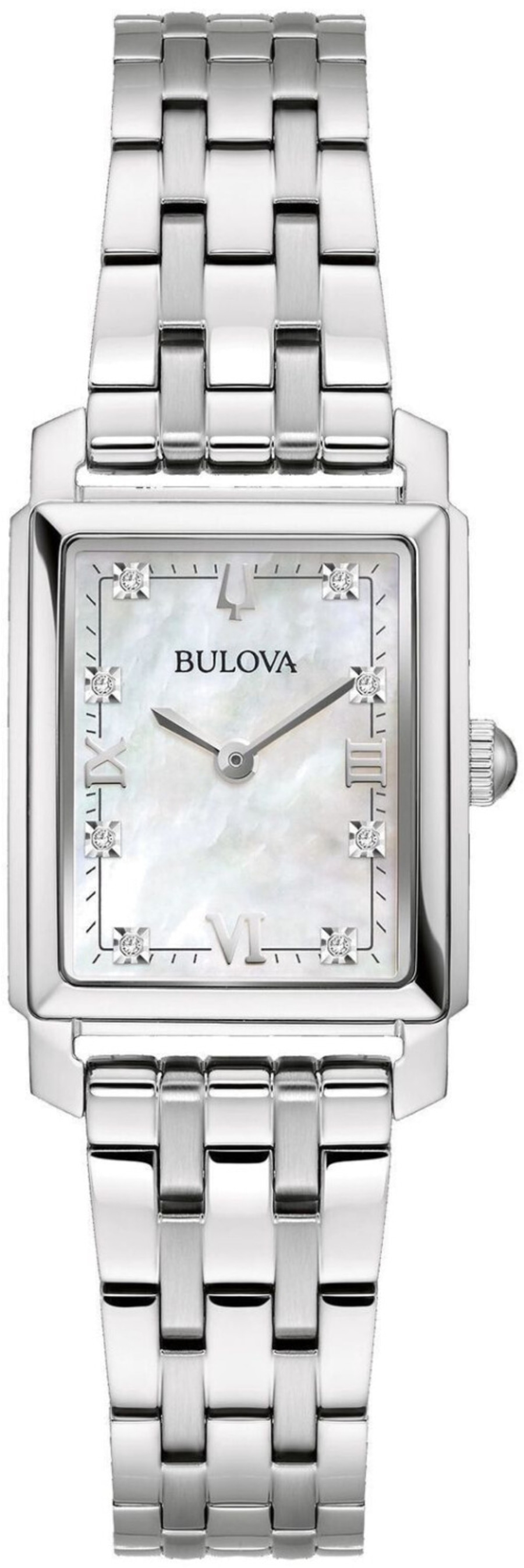 Bulova 96P244 Armbanduhr Damenuhr Quarz Analog GL22-10A Edelstahl B-Ware