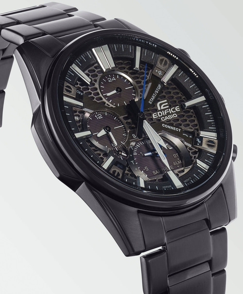 CASIO EDIFICE Smartwatch EQB-1200DC-1AER Solar Saphirglas Bluetooth 45mm schwarz