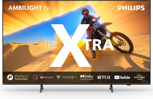 Philips Fernseher mit Ambilight, Xtra, Perfect Picture Engine, Netflix, YouTube, Prime Video.
