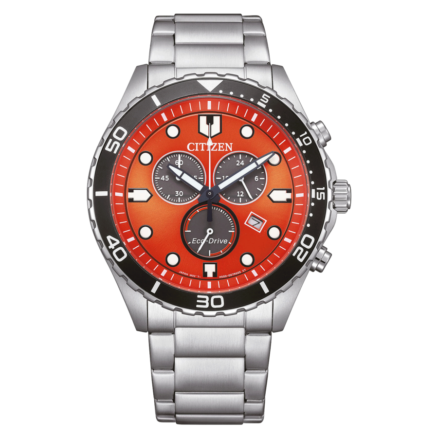 CITIZEN Herren Armbanduhr AT2560-84X Eco-Drive Chronograph 43mm Edelstahl B-Ware