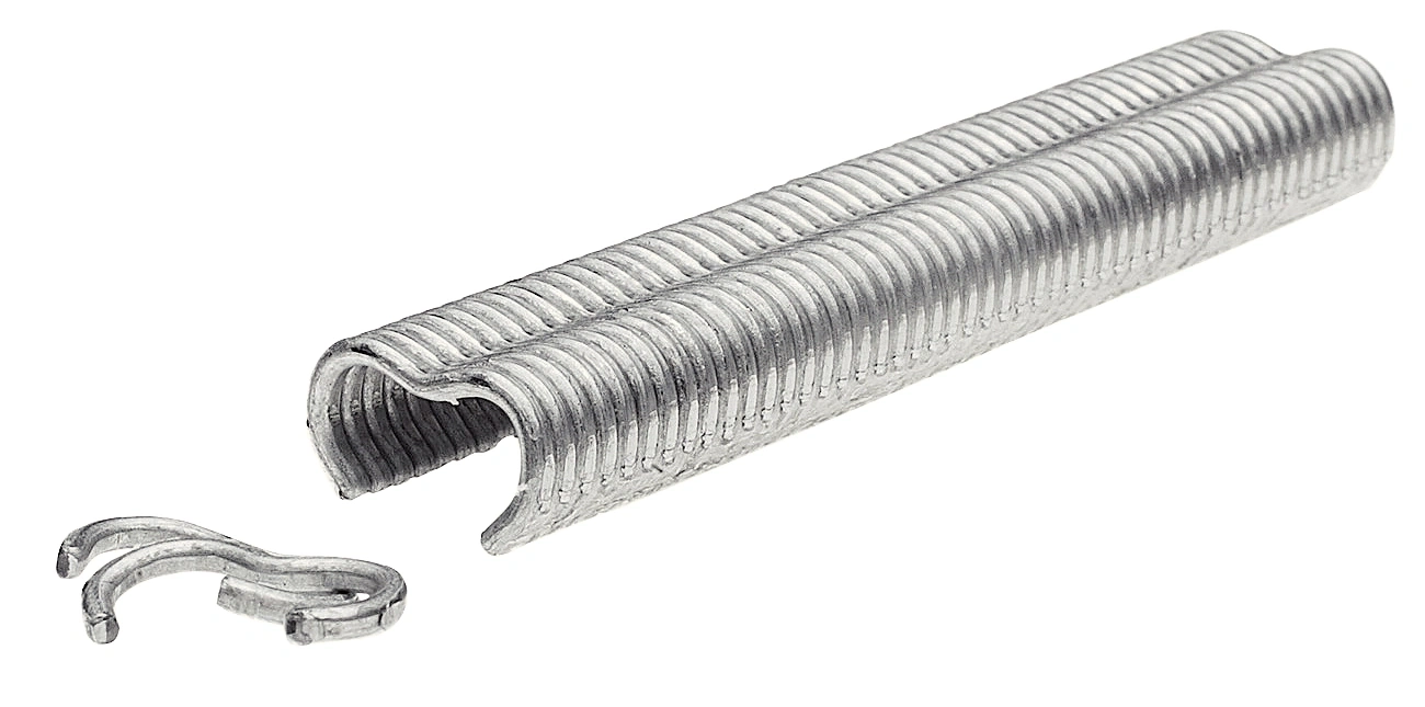 Ringförmiger Metallclip mit einem weiteren kleineren Clip daneben