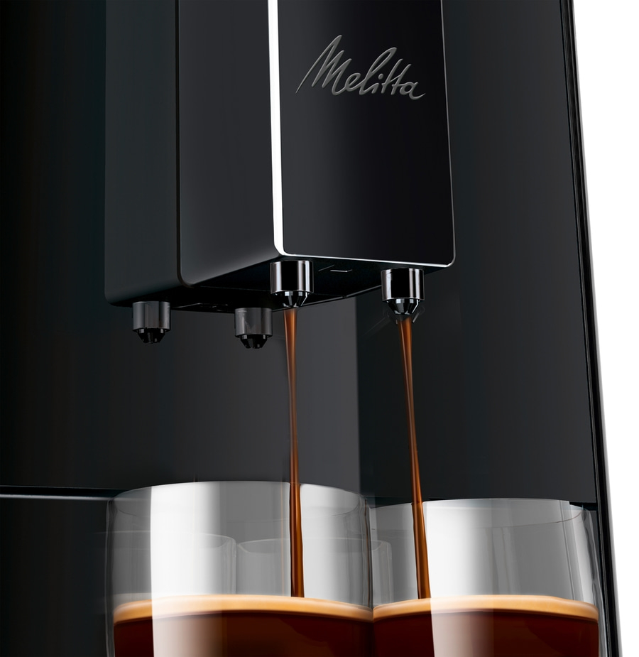 MELITTA Kaffeevollautomat Solo Pure Black E950-322 Espressomaschine schwarz