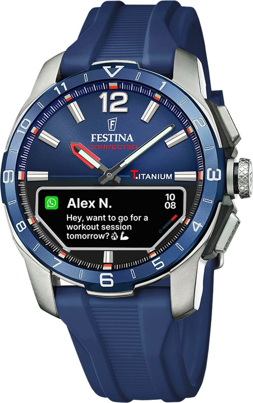 FESTINA Smartwatch Connected D Herren Armbanduhr Titan Bluetooth 44mm B-WARE