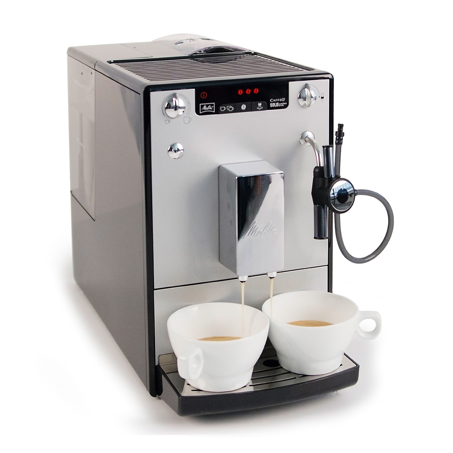 MELITTA Kaffeevollautomat Solo & Perfect Milk E 957-203 Silber kompakt