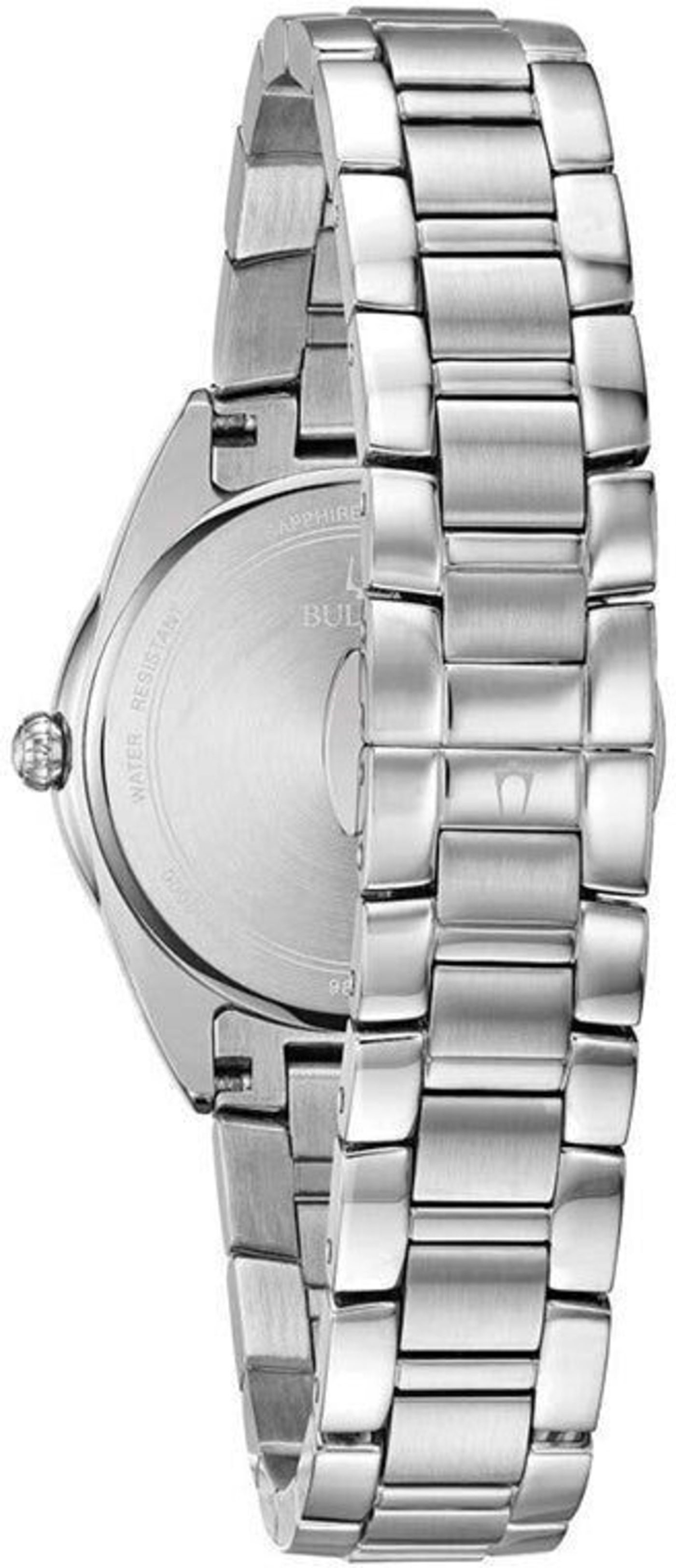 Silberne Uhr mit Metallarmband, Detailaufnahme, Nahaufnahme, Edelstahl