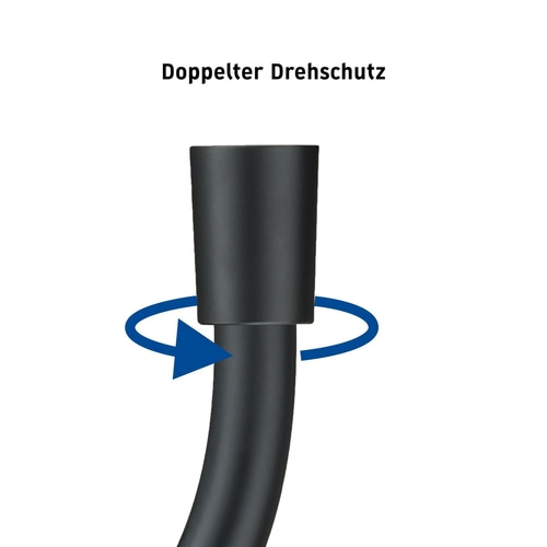 DURAVIT Brauseschlauch für Duschkopf Schwarz Duschschlauch 1600 mm NEU