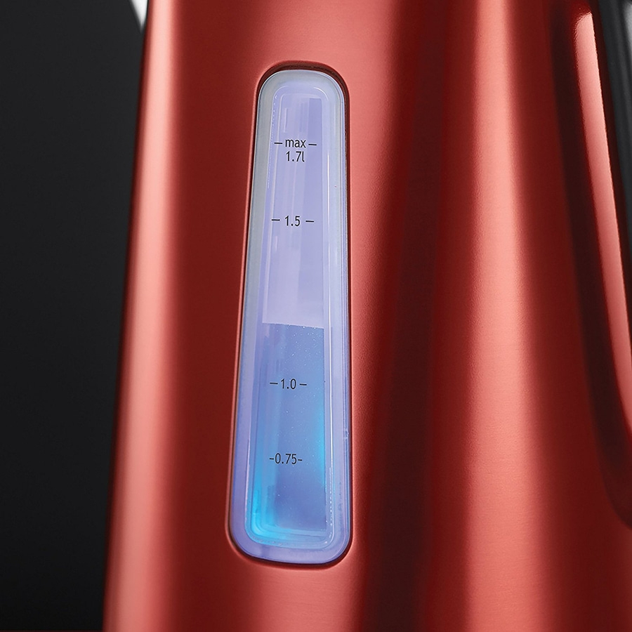 RUSSELL HOBBS Wasserkocher Luna Solar Red 23210-70 2400 W 1,7 L Perfect Pour rot