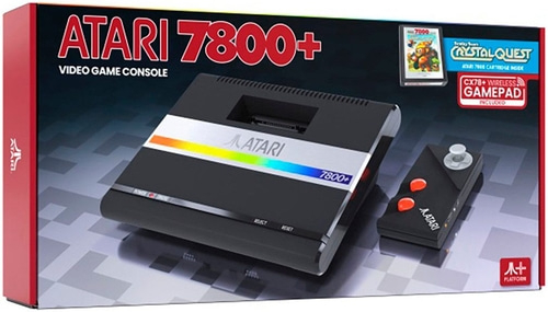 ATARI Spielekonsole 7800+ Vintage Retro Vide Game Console schwarz B-WARE