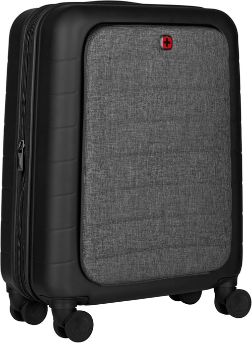 WENGER Schalenkoffer Syntry Carry-On Reisekoffer mit Laptop-Fach Schwarz