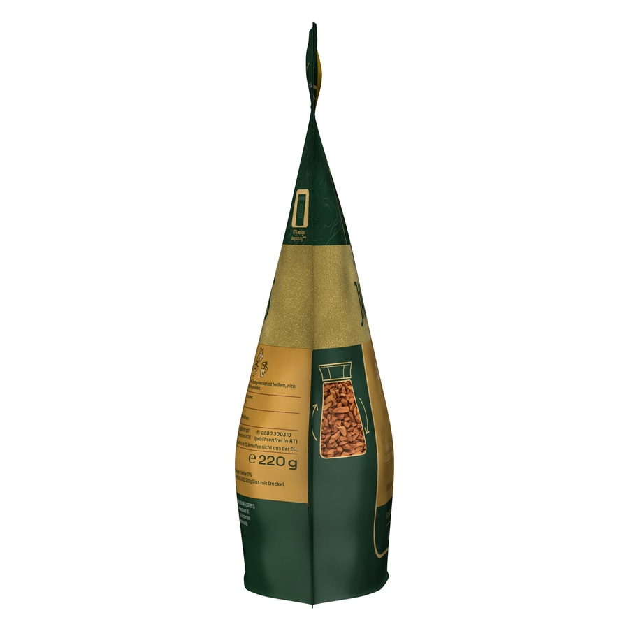 JACOBS Löskaffee Gold Nachfüllbeutel 5 x 220 g löslicher Kaffee Instantkaffee
