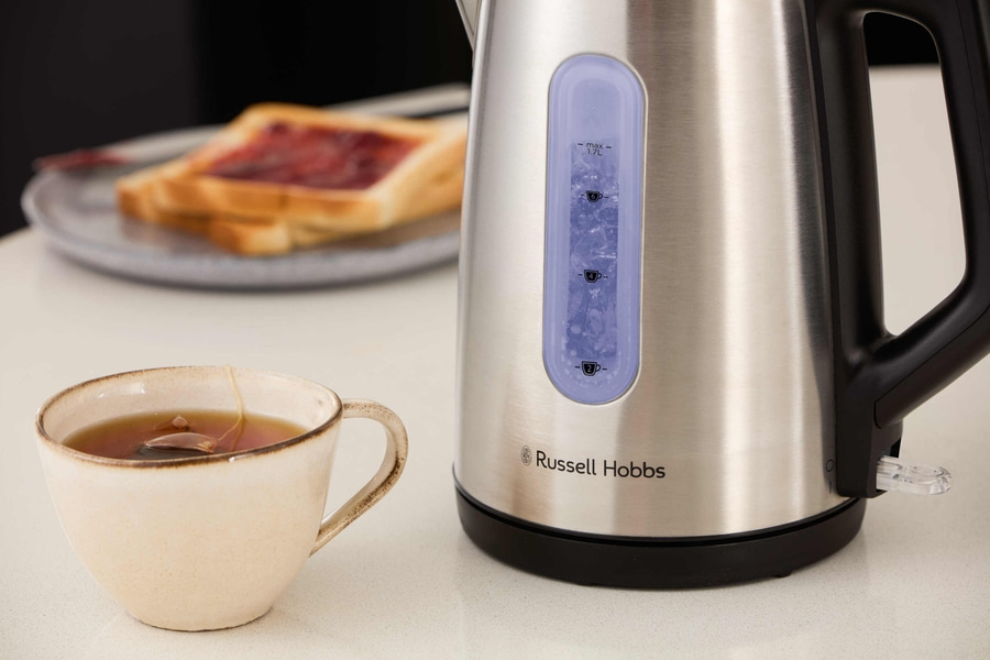 RUSSELL HOBBS Wasserkocher Heaton 27380-70 Edelstahl 1,7 L 360° Sockel 2400 W