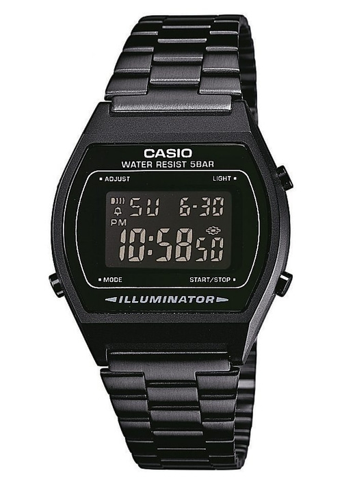 CASIO VINTAGE Herrenarmbanduhr Chronograph B640WB-1BEF Schwarz B-WARE