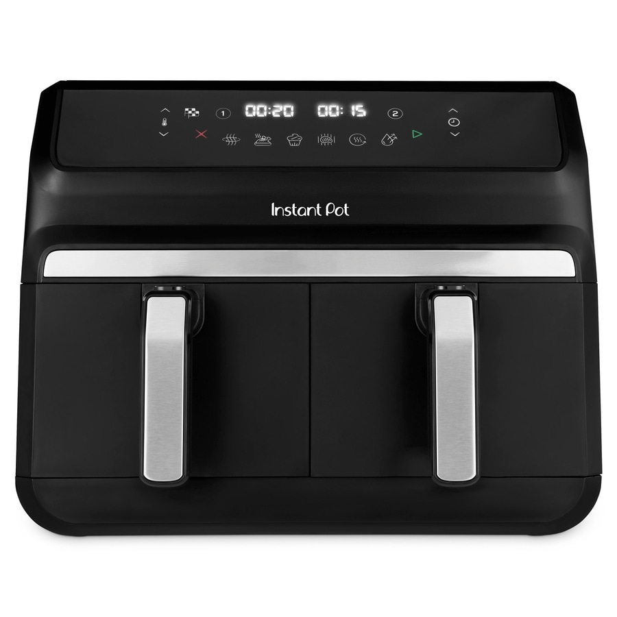 INSTANT POT Vortex Dual Airfryer 2 Körbe 8-in-1 Heißluftfritteuse 8L schwarz