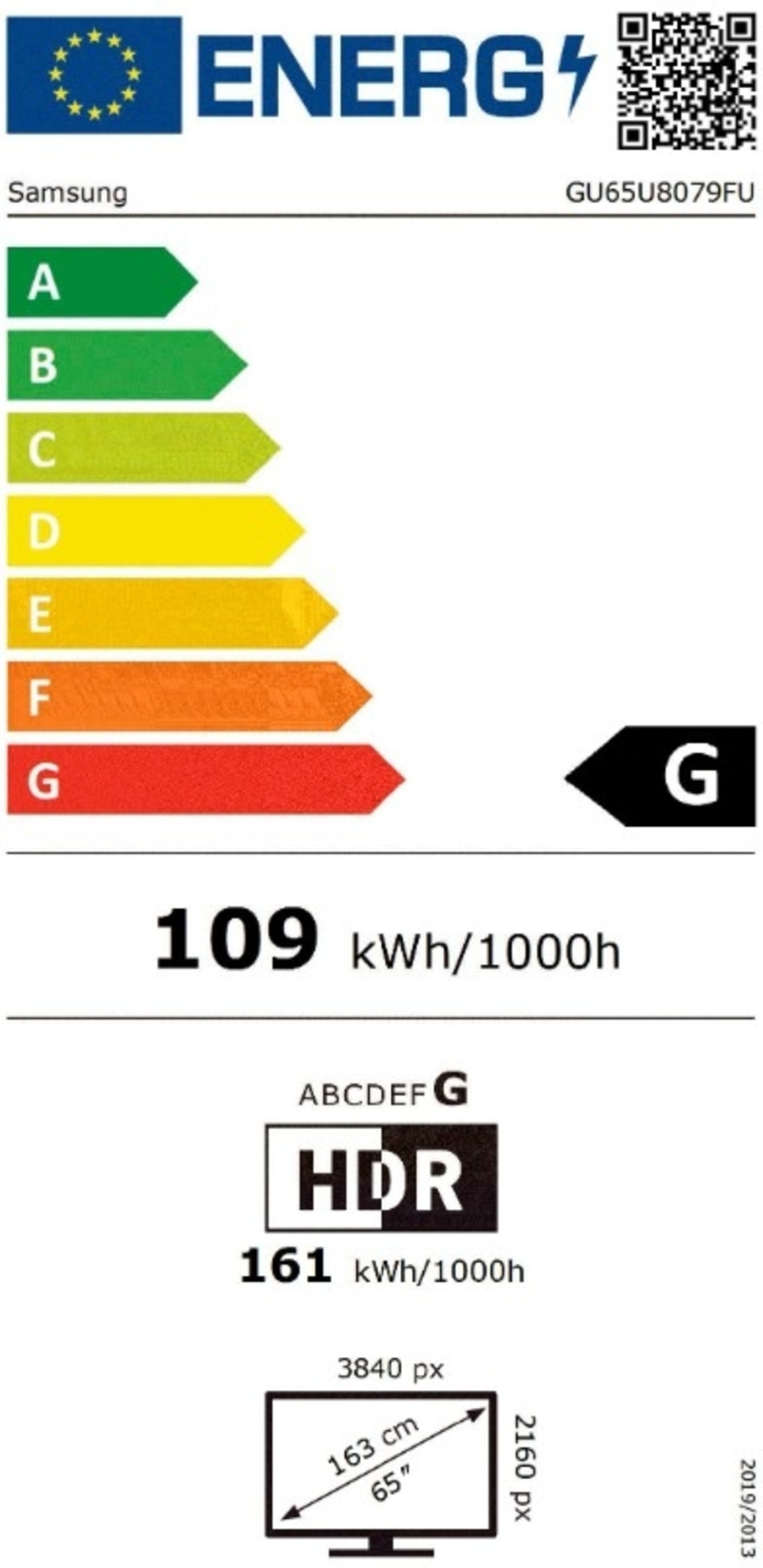 SAMSUNG Smart-TV GU65U8079FU 65Zoll LED-Fernseher 4K UHD Triple-Tuner B-WARE