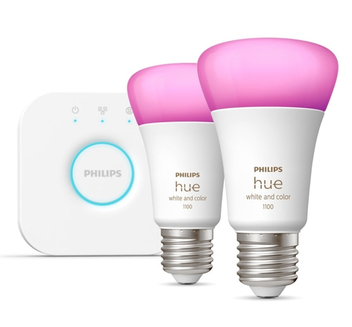PHILIPS Hue White & Color Ambiance Starter Set 2x E27 Lampe Hue Bridge NEU