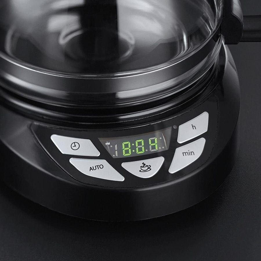 RUSSELL HOBBS Kaffeemaschine Textures Plus 22620-56 Glas 10 Tassen 975W schwarz