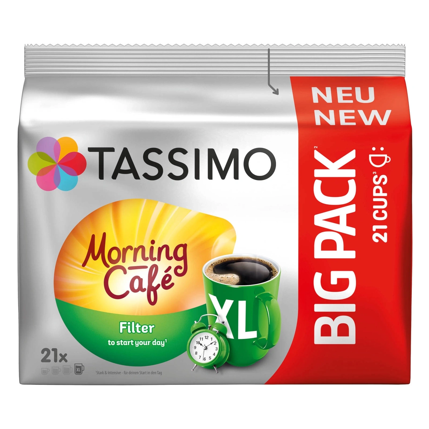 TASSIMO Kapseln Morning Café Filter XL T Discs 5 x 21 Getränke Kaffeekapseln