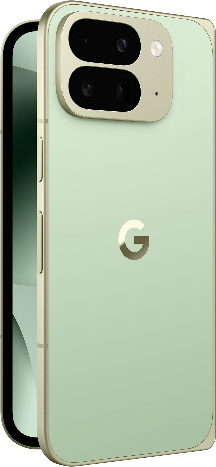 Google Pixel Smartphone mit hellgrünem Gehäuse und Kamera-Array.