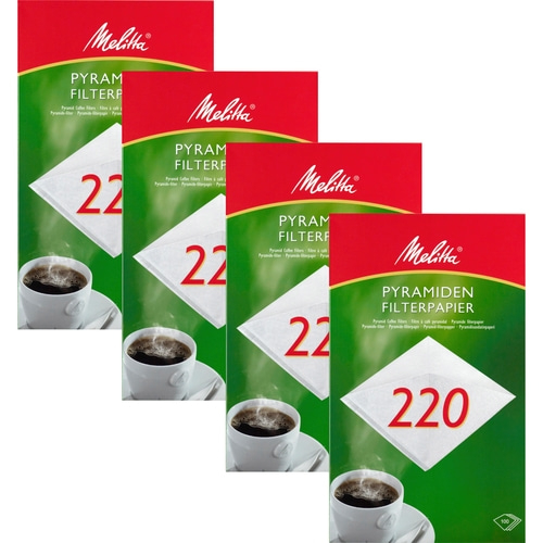 4x MELITTA Kaffeefilter Pyramiden Filterpapier PA SF 220 G Filter