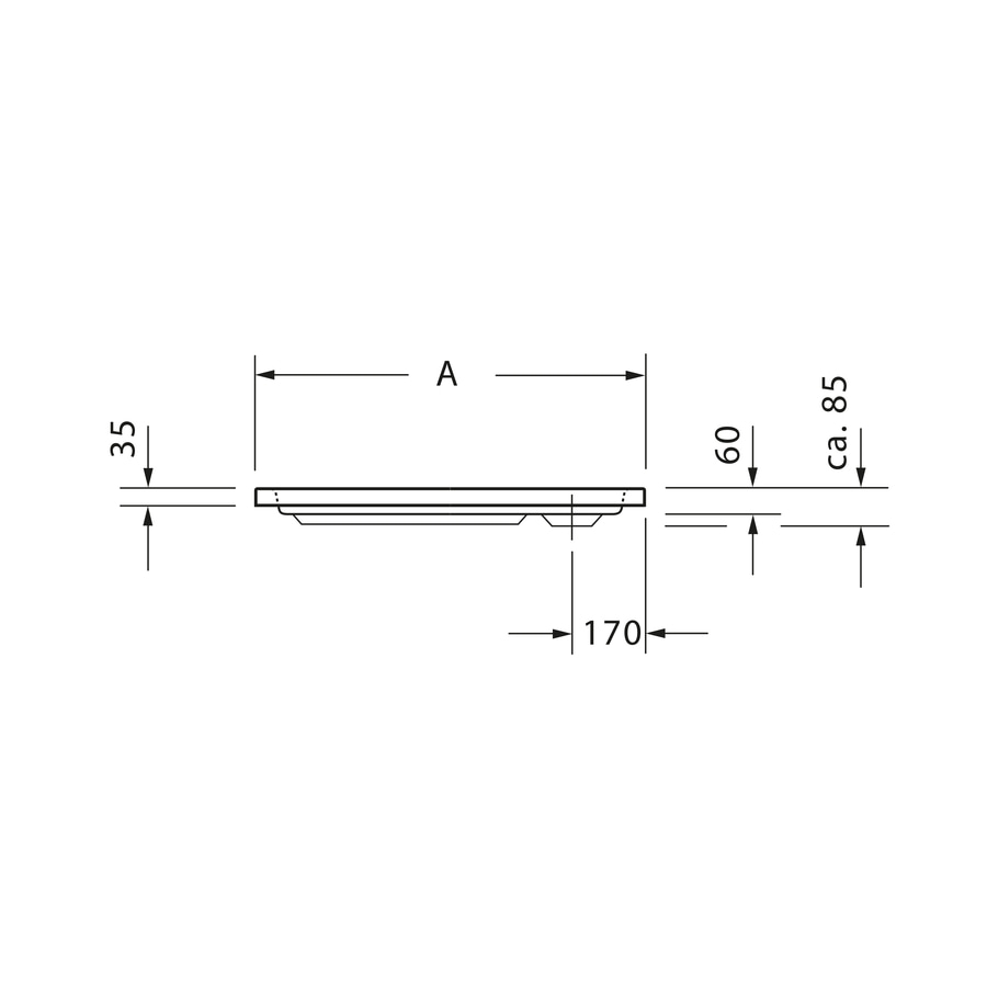 DURAVIT Duschwanne D-Code 800x800mm Weiß Quadrat Ablaufdurchmesser 90mm