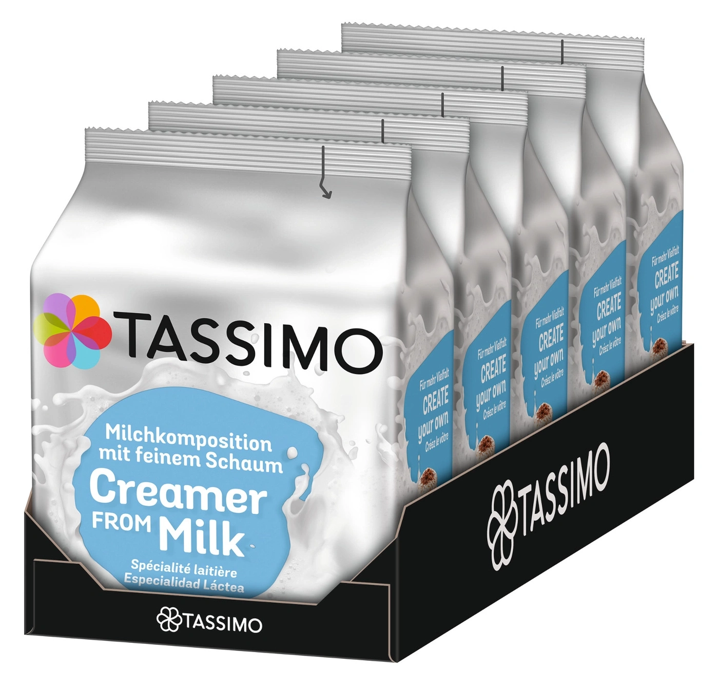 Tassimo Creamer Packung, Milchkomposition, mit feinem Schaum, CREATE your own