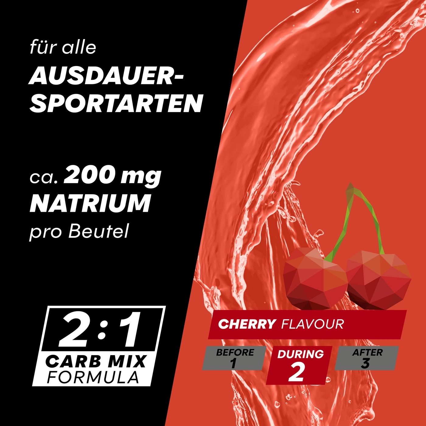 POWERBAR PowerGel Hydro Cherry High Carb Energie Gel Natrium Koffein 24 x 67 ml