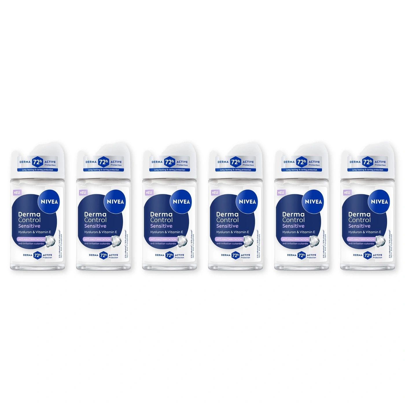 NIVEA Derma Control Sensitive Deodorant mit Hyaluron und Vitamin E