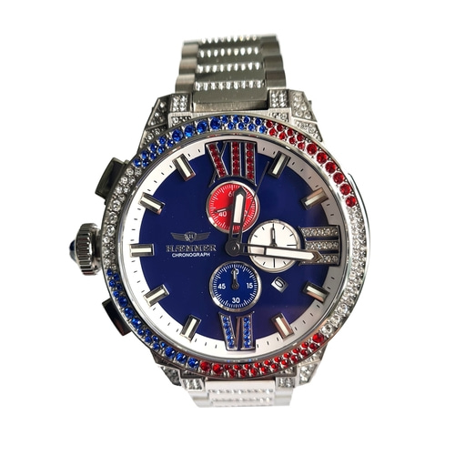 HAEMMER Armbanduhr Damen COREY E-039 Quarz Chronograph Saphirglas 45mm B-WARE
