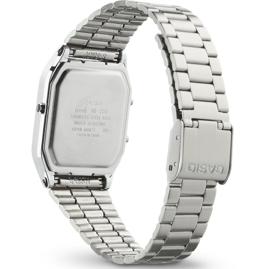 CASIO VINTAGE Chronograph AQ-230A-7DMQYES Quarz Uhr Silber B-WARE