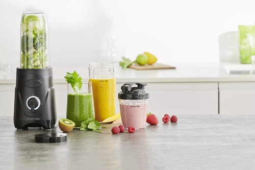 BETTY BOSSI MixFIT Smoothiemaker Standmixer 380 W 3 Becher To-Go
