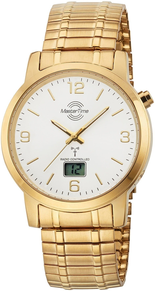 MASTER TIME Armbanduhr MTGA-10312-12M Uhr Edelstahl Quarzuhr
