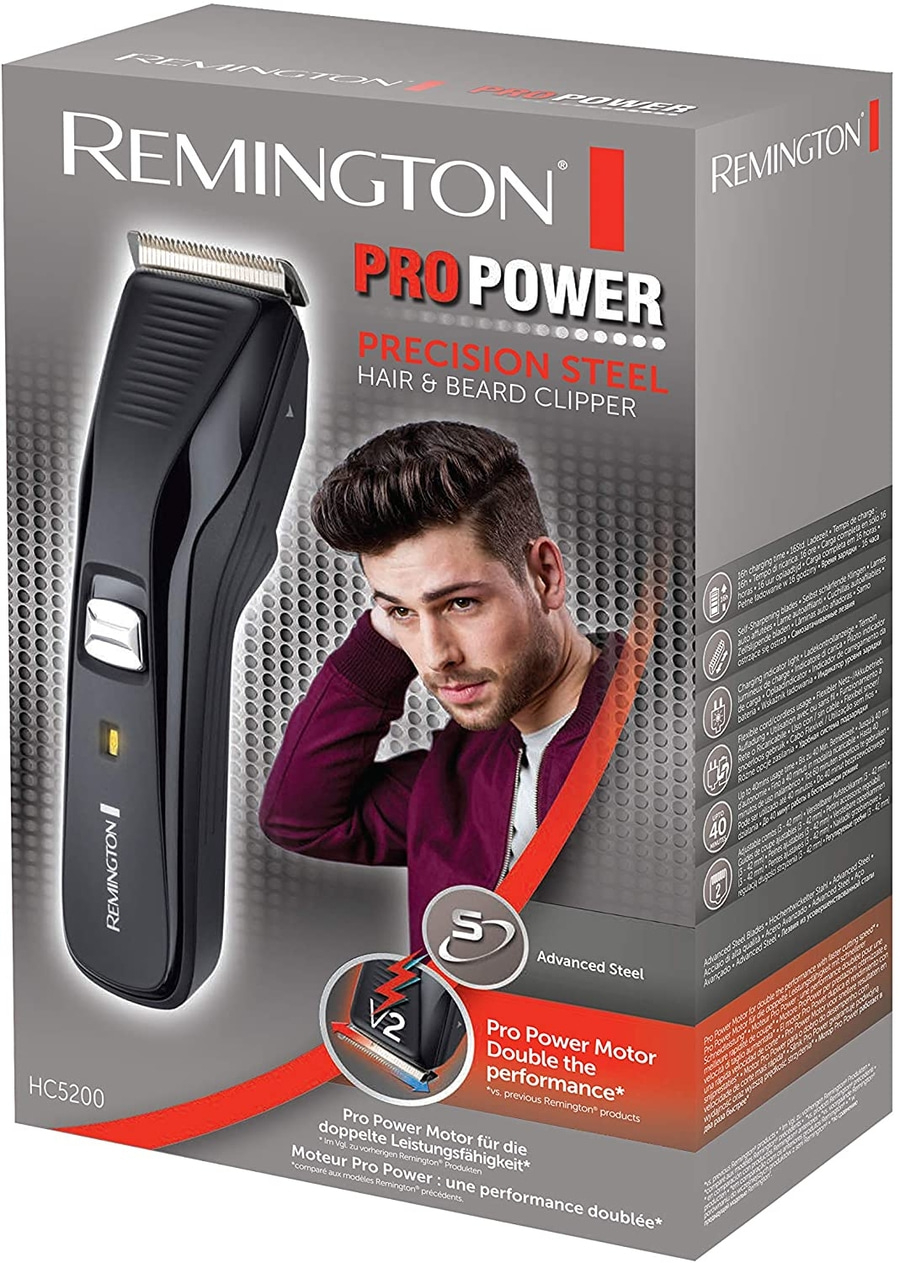REMINGTON Haarschneider HC5200 Haarschneidemaschine Netz + Akku Lithium Ionen