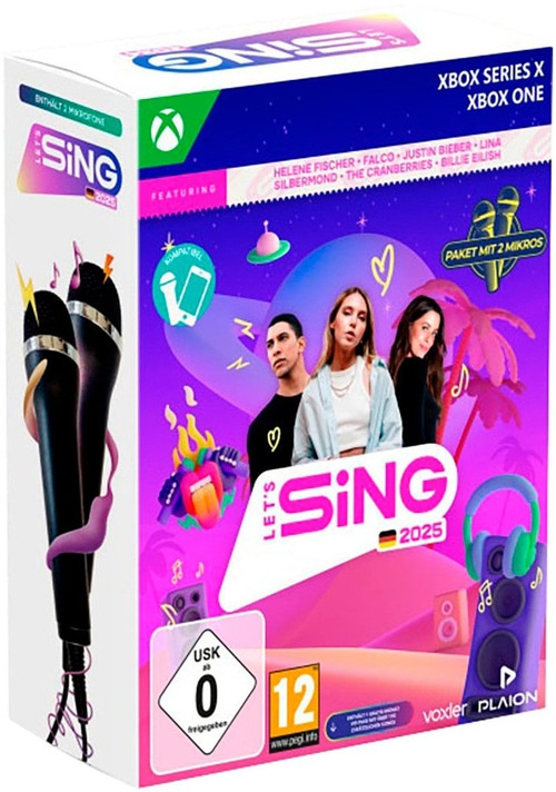 XBOX One/Series X SPIEL: Let's Sing 2025 German Version (+ 2 Mics) B-WARE