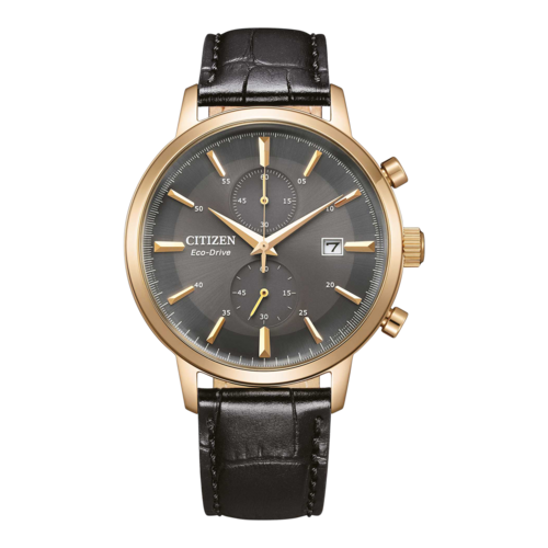 CITIZEN Herren Armbanduhr CA7067-11H Solar Eco-Drive Lederarmband 42mm B-Ware