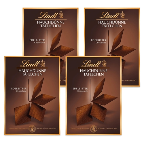 Lindt hauchdünne Täfelchen Edelbitter Schokolade