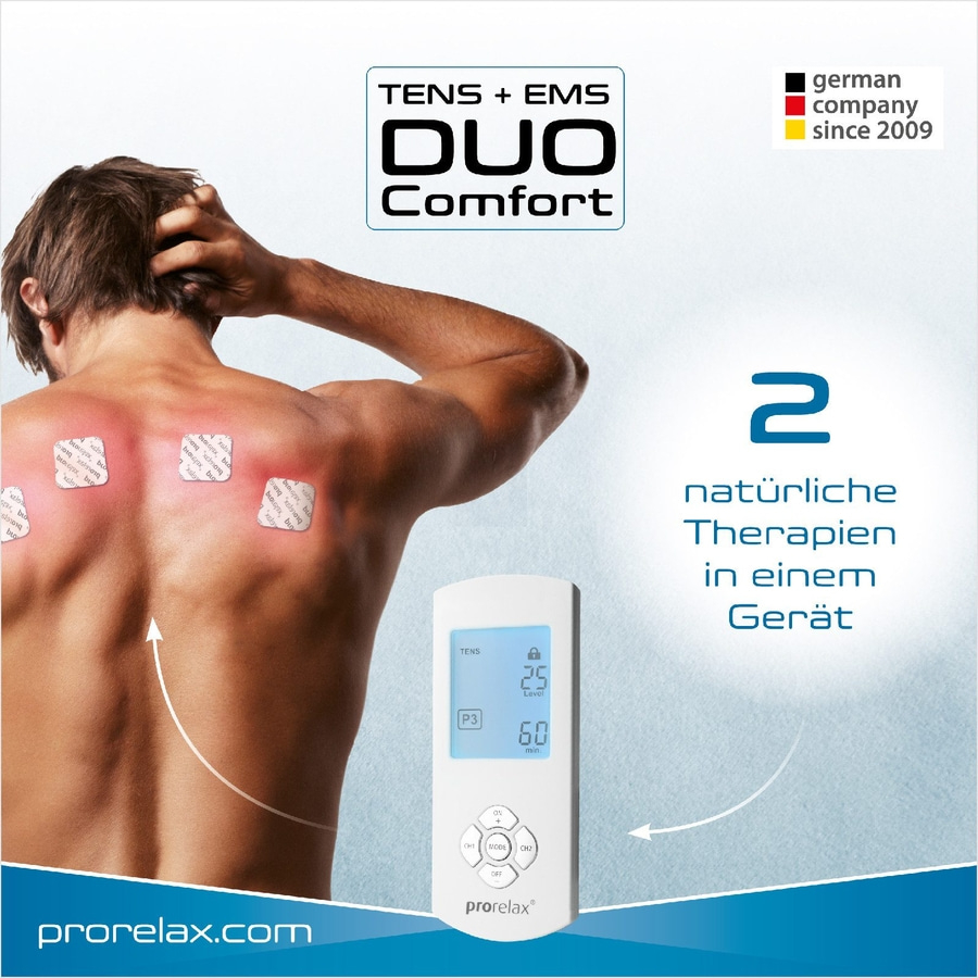 KORONA Electric Elektrostimulationsgerät prorelax TENS+EMS Duo weiß NEU