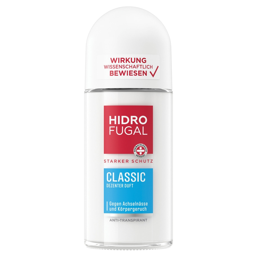 HIDROFUGAL Deo Roll-on CLASSIC Starker Anti-Transpirant Schutz 4 x 50 ml