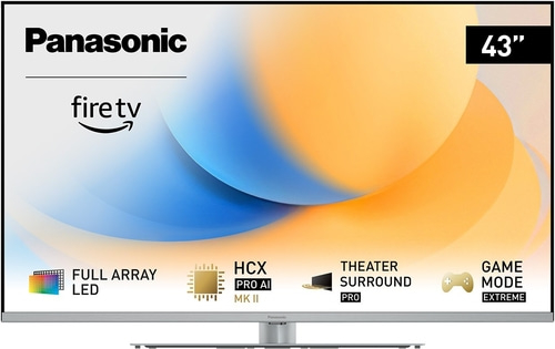 Panasonic Fire TV, 43 Zoll, Full Array LED, HCX Pro AI, Theater Surround Pro, Game Mode Extreme.