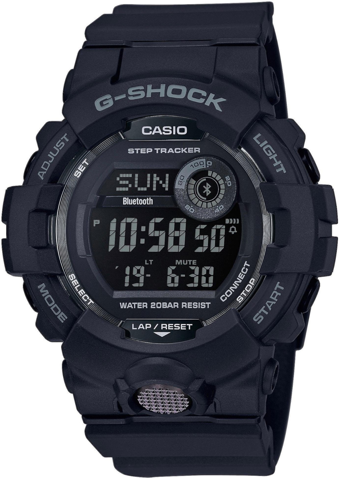 CASIO G-SHOCK Armbanduhr GBD-800-1BER Herrenuhr Digitalanzeige Smartwatch B-WARE
